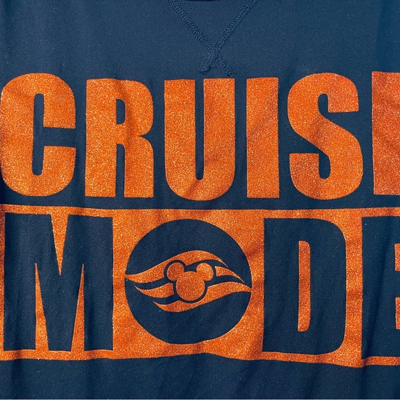 Disney Cruise Line “Cruise Mode” Pullover Pockets Plus 2X Long Sleeve - Picture 5 of 5